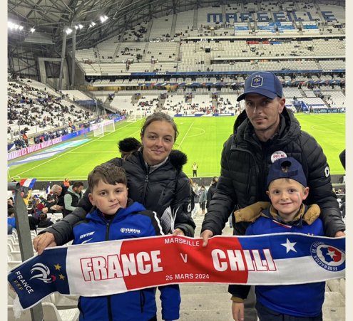 Kenzo assiste &agrave; un match au Velodrome