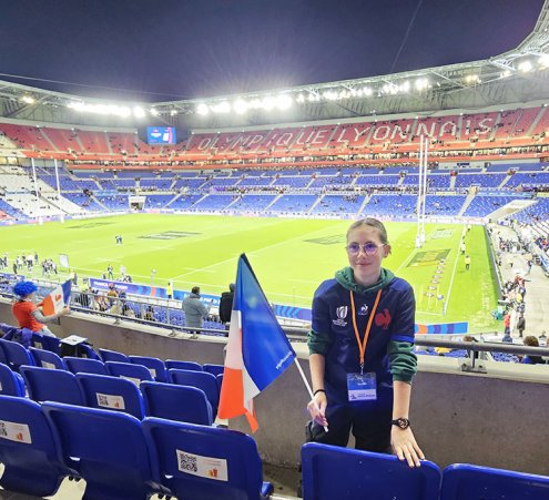 Louise rencontre le XV de France 
