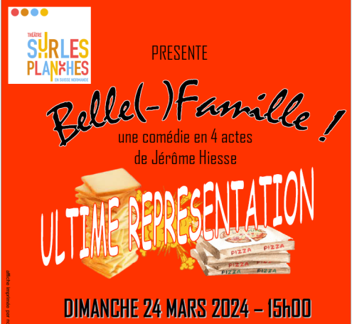 La Troupe Sur Les Planches En Suisse Normande vous convie &agrave; une soir&eacute;e th&eacute;&acirc;trale et solidaire !