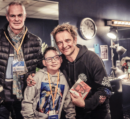 Une soir&eacute;e magique pour Thomas avec David Hallyday