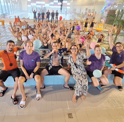 Solidarit&eacute; au centre aquatique les 3 vagues !