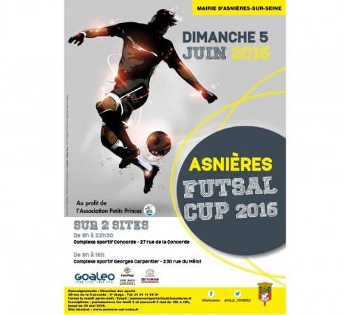 Tournoi solidaire de Futsal &agrave; Asni&egrave;res-sur-Seine !