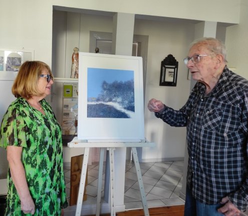 L&rsquo;artiste Raymond Uri&eacute; expose et vend ses &oelig;uvres au profit de l&rsquo;Association Petits Princes