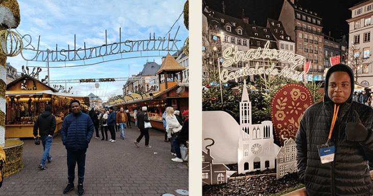 Gabriel r&eacute;alise son r&ecirc;ve au march&eacute; de No&euml;l de Strasbourg 