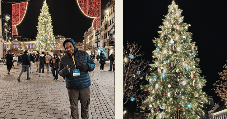 Gabriel r&eacute;alise son r&ecirc;ve au march&eacute; de No&euml;l de Strasbourg 