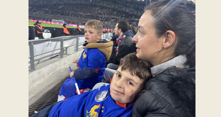 Kenzo assiste &agrave; un match au Velodrome