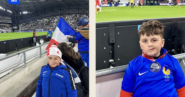 Kenzo assiste &agrave; un match au Velodrome