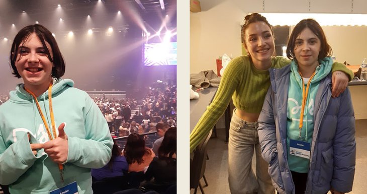 Louise rencontre les &eacute;l&egrave;ves de la Star Academy 