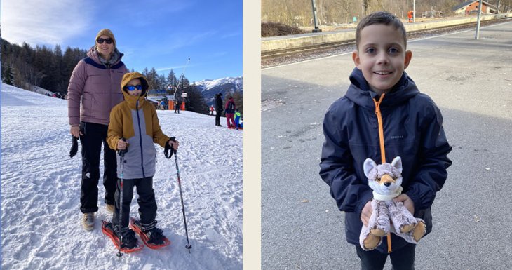 Ma&eacute; r&ecirc;ve de d&eacute;couvrir la neige