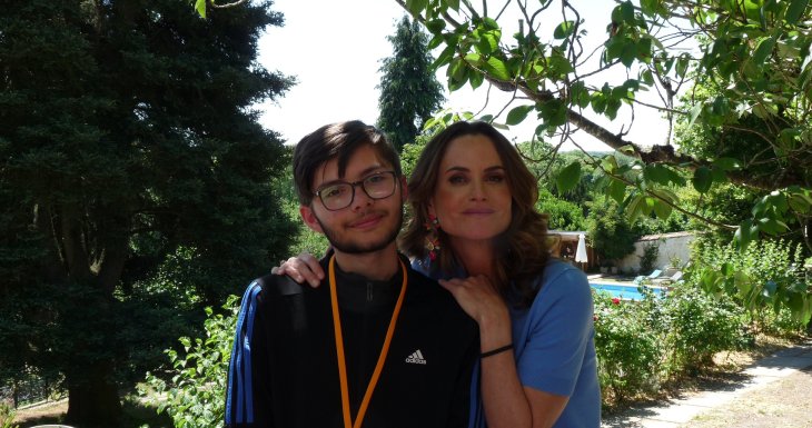 Lorenzo au tournage de la s&eacute;rie les Mysteres de l&#039;amour