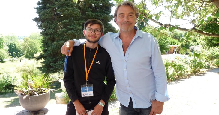 Lorenzo au tournage de la s&eacute;rie les Mysteres de l&#039;amour