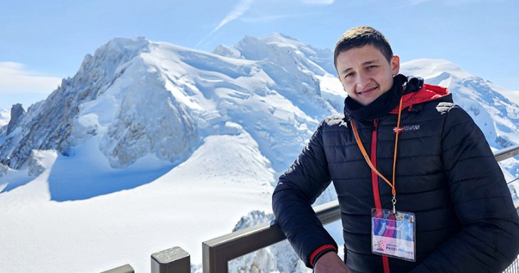 Roman d&eacute;couvre le Mont Blanc
