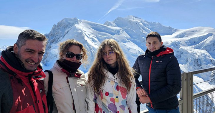 Roman d&eacute;couvre le Mont Blanc