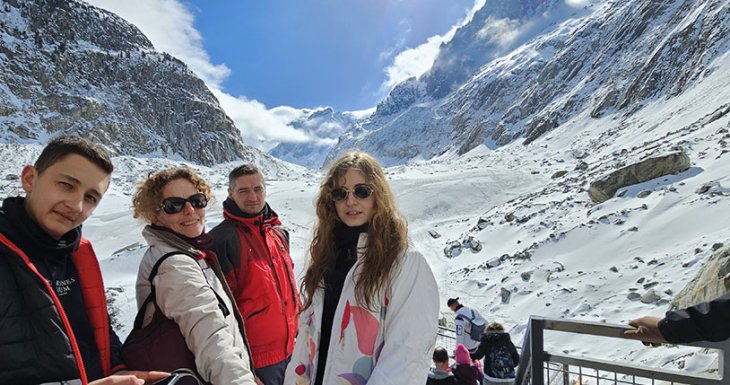 Roman d&eacute;couvre le Mont Blanc