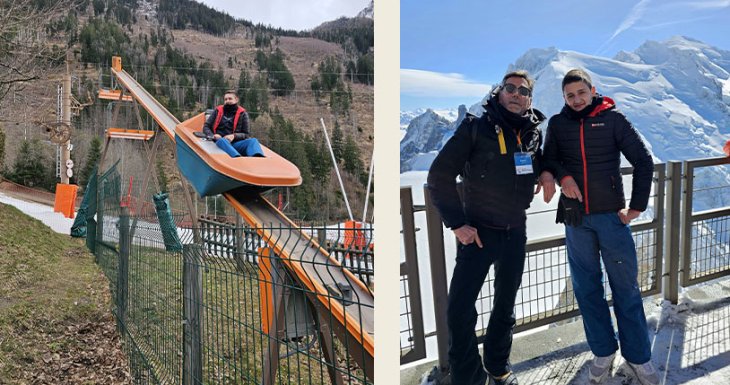 Roman d&eacute;couvre le Mont Blanc