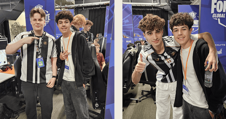 Gabriel au championnat du monde de Fornite
