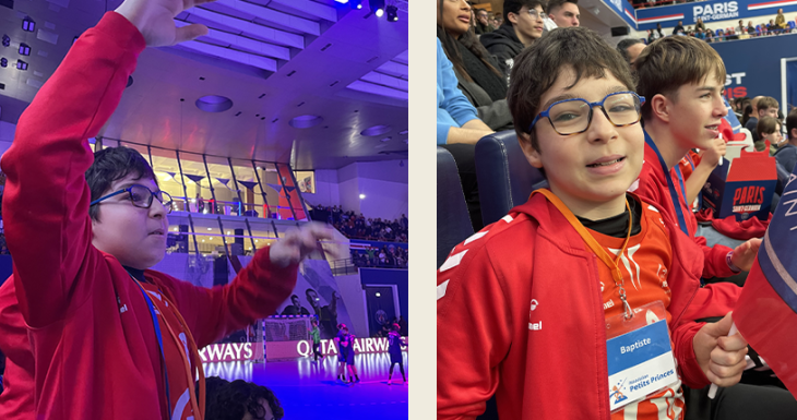 Baptiste vit son r&ecirc;ve au c&oelig;ur du handball 