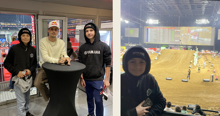 Ga&euml;l et Hugo r&ecirc;vent au Supercross de Paris 