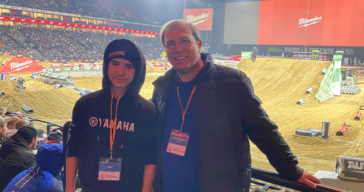 Ga&euml;l et Hugo r&ecirc;vent au Supercross de Paris 