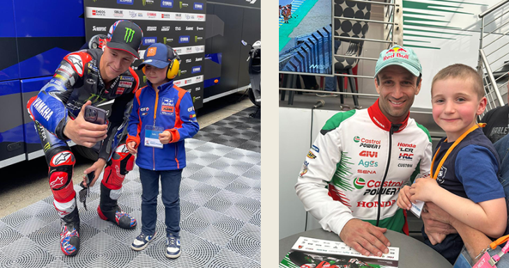 Un week-end de r&ecirc;ve au MotoGP pour 6 petits princes
