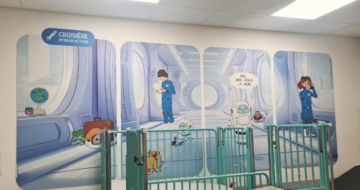 Une d&eacute;coration spatiale pour apaiser les enfants &agrave; l&rsquo;h&ocirc;pital