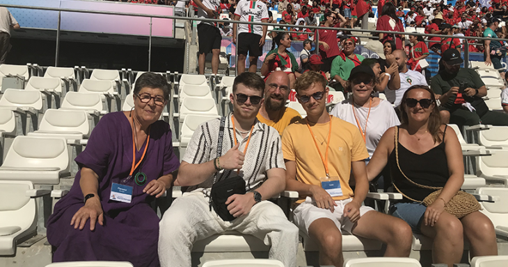 Loan et Tom r&ecirc;vent de Football pendant les JO 
