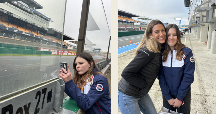 Julia vit son r&ecirc;ve au volant des Porsche sur le circuit Bugatti