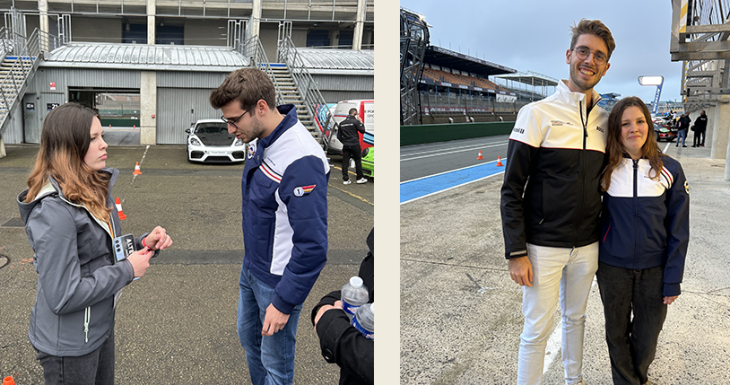 Julia vit son r&ecirc;ve au volant des Porsche sur le circuit Bugatti