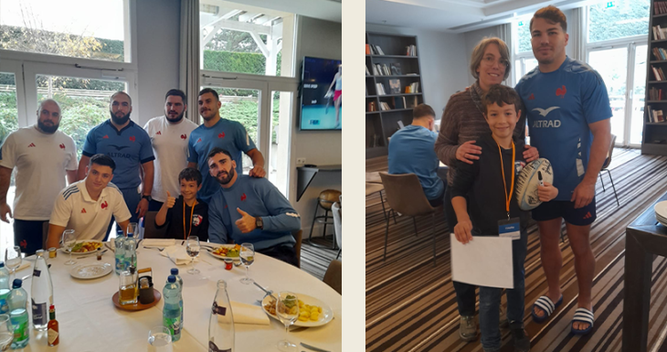 Timothy vit son r&ecirc;ve aupr&egrave;s des Bleus au Stade de France