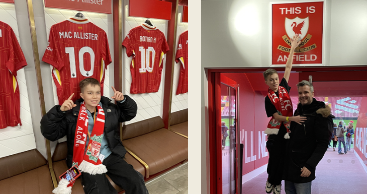 Un week-end magique &agrave; Liverpool pour Arthur 