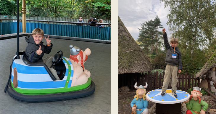 Augustin r&ecirc;ve au parc Ast&eacute;rix 