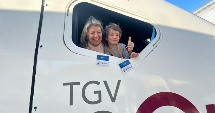 Un r&ecirc;ve sur les rails pour Valentin et Ma&euml;l 