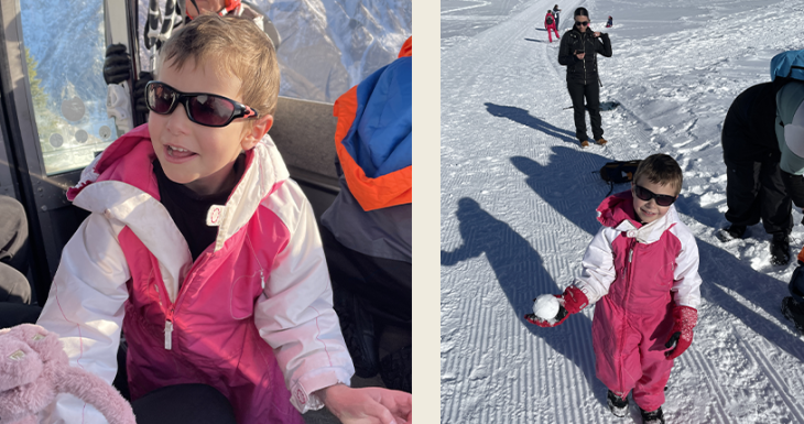 Lola r&eacute;alise son r&ecirc;ve d&rsquo;un s&eacute;jour f&eacute;&eacute;rique &agrave; la montagne