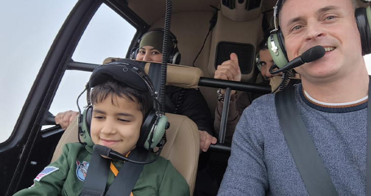 Un r&ecirc;ve d&rsquo;h&eacute;licopt&egrave;re pour Saleh