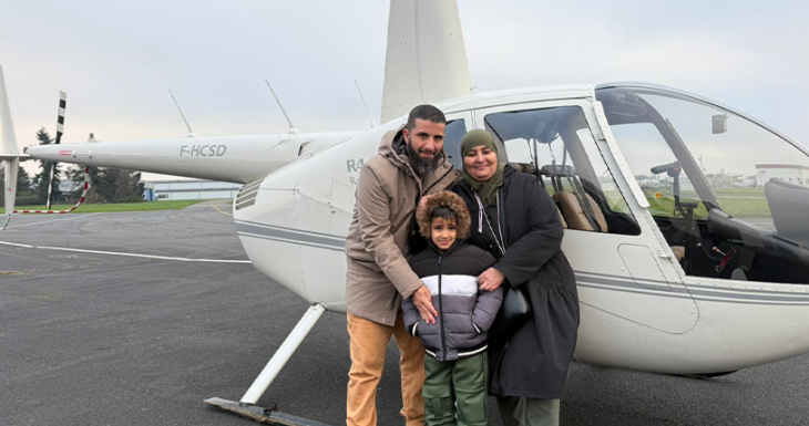 Un r&ecirc;ve d&rsquo;h&eacute;licopt&egrave;re pour Saleh