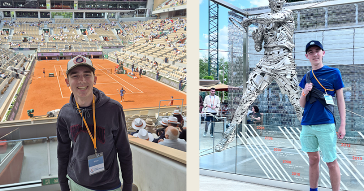 Le r&ecirc;ve de Brieuc &agrave; Roland-Garros
