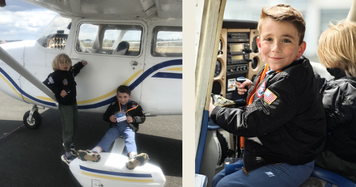 Ayden r&ecirc;ve de voler en avion 