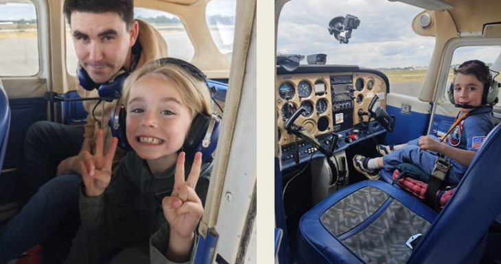 Ayden r&ecirc;ve de voler en avion 