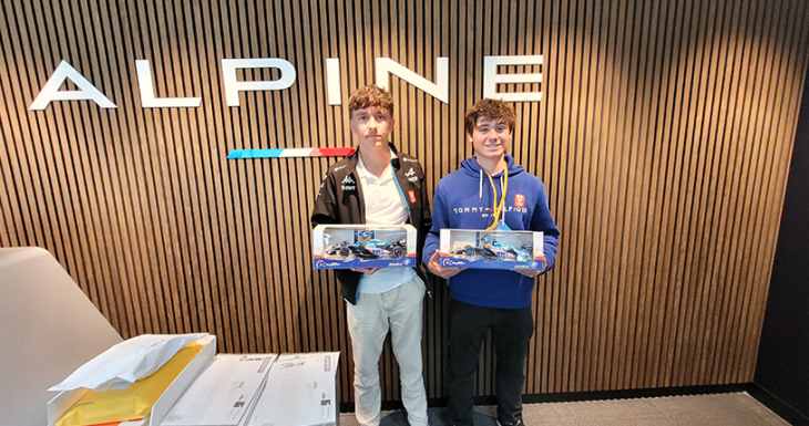 Deux princes rencontrent Esteban Ocon 