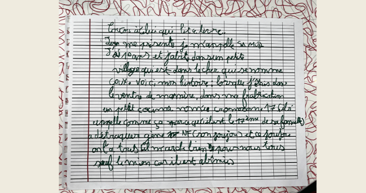 Samuel r&ecirc;ve d&#039;&eacute;crire un livre